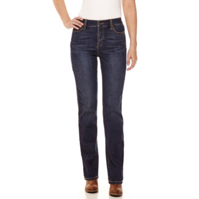 St. John's Bay® Secretly Slender Straight-Leg Jeans