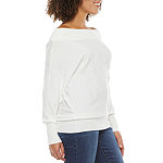 Bold Elements Womens Off the Shoulder Pullover Sweater
