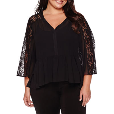 peplum blouse long sleeve