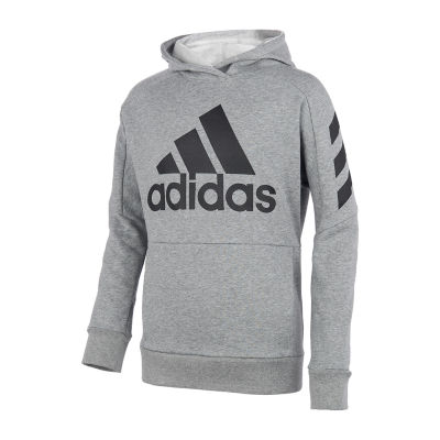 boys grey adidas hoodie