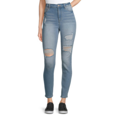 blue spice high waist skinny jeans