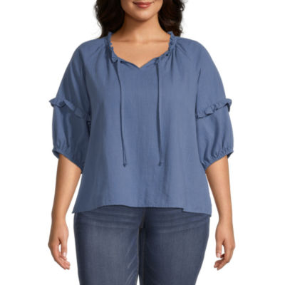 jcpenney peasant tops