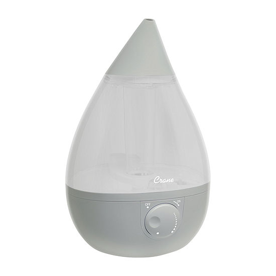 Crane Drop 1 Gallon Ultrasonic Cool Mist Humidifier - Grey