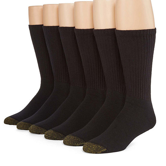 Gold Toe® Men's 6-pk. Athletic Crew Socks - Extended Size - JCPenney