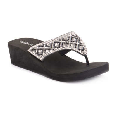 olivia miller wedge flip flops