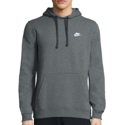 nike club solid pullover cotton hoodie