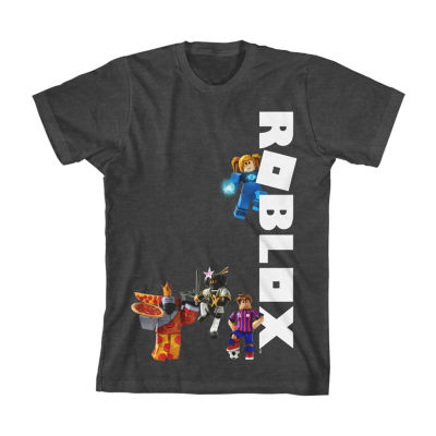 Little Big Boys Crew Neck Roblox Short Sleeve Graphic T Shirt Color Gray Jcpenney - roblox skinny shirt