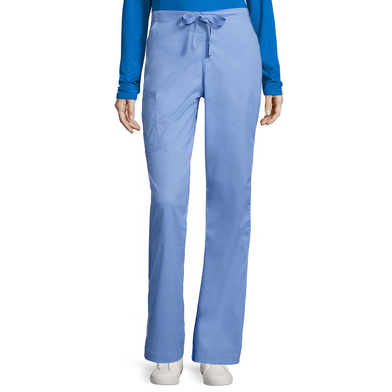 Wonder Wink Wonderwink Wonderflex 5308 Womens Grace Flare Leg Pant - Tall & Tall Plus, Size Small Tall, Blue