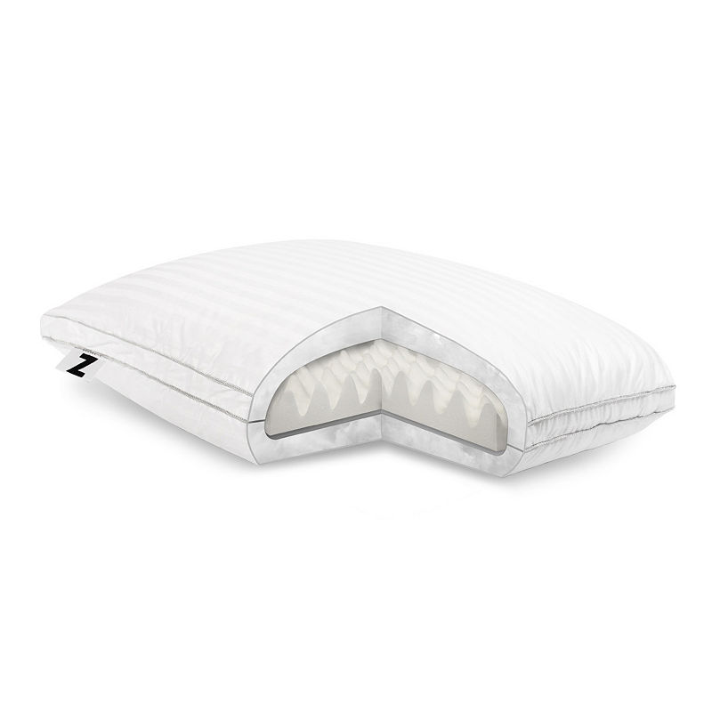 Z Convolution Gelled Microfiber with Convoluted Memory Foam Pillow - King