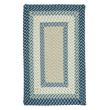 Colonial Mills Montego Reversible Braided Indoor/Outdoor Rectangular Rug, One Size , Blue