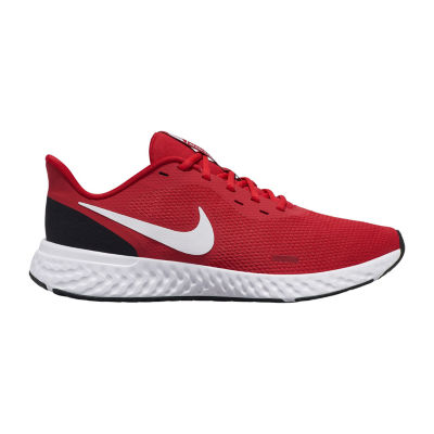 red and black nike running shoes