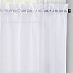 Regal Home Voile Solid 2-pc. Rod Pocket Window Tier