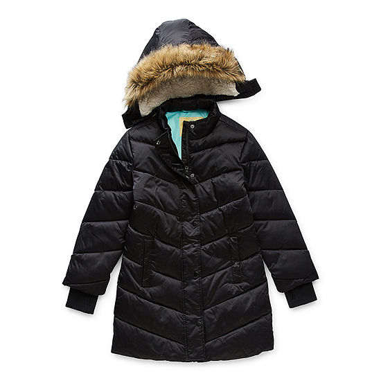 Thereabouts Little & Big Girls Hooded Water Resistant Heavyweight Puffer Jacket