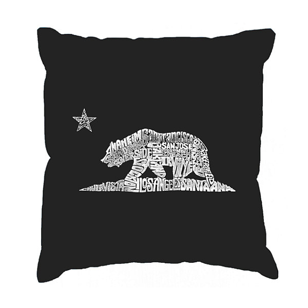 Los Angeles Pop Art California Bear Throw Pillow Cover - JCPenney