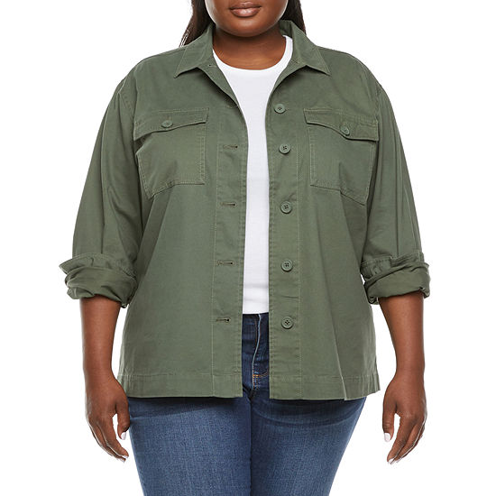 Women's Water Resistant Denim Shirt Jacket