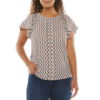 Worthington Womens Perfect Blouse Petite JCPenney