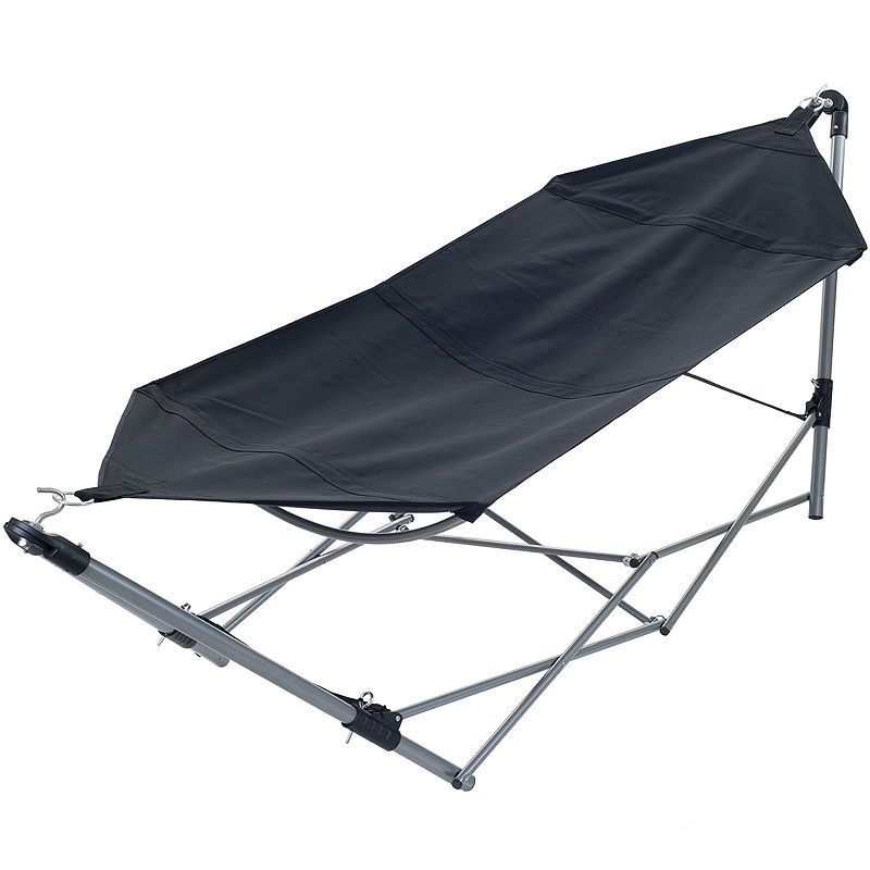 Stalwart Portable Camping Hammock, Black