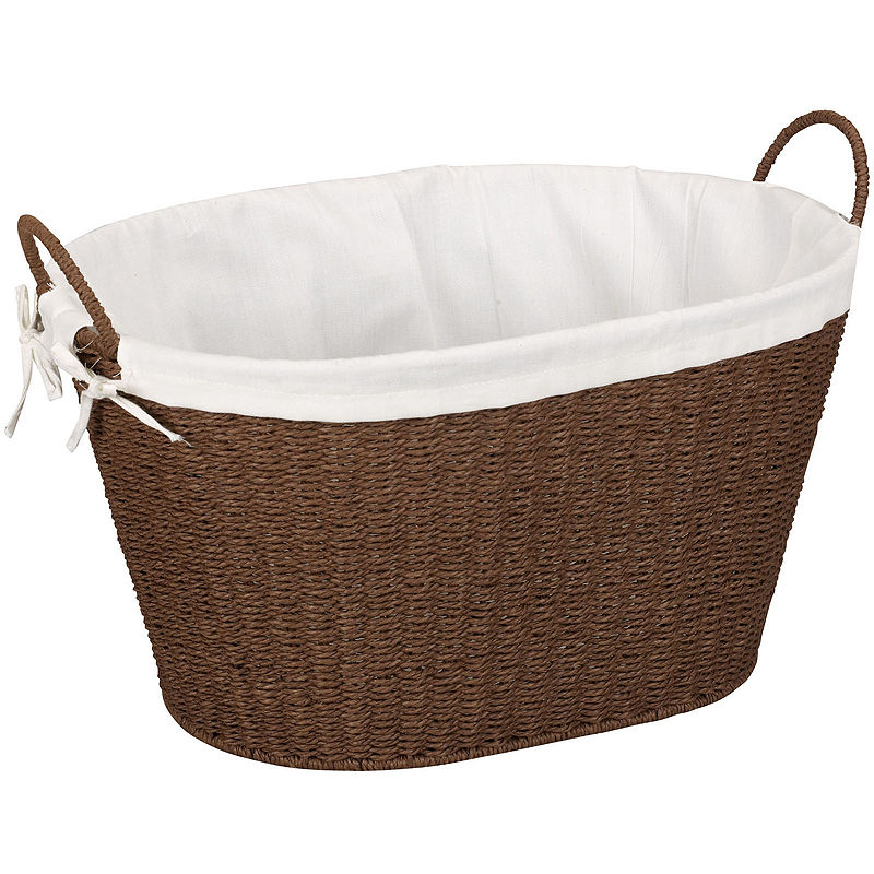 Household Essentials Paper Rope Lined Laundry Basket