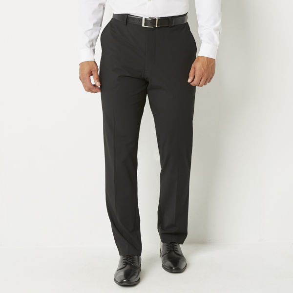 J. Ferrar Ultra Comfort Mens Stretch Fabric Classic Fit Flat Front Suit Pant
