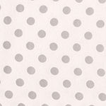 Trend Lab® Gray Polka Dot Fitted Flannel Crib Sheet