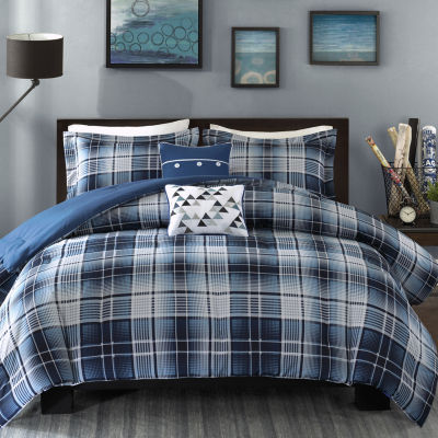 Intelligent Design Dexter Plaid Comforter Set