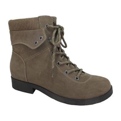 st john's bay womens landson lace up boots block heel
