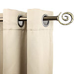 Rod Desyne 13/16" Adjustable Curtain Rod with Spiral Finials