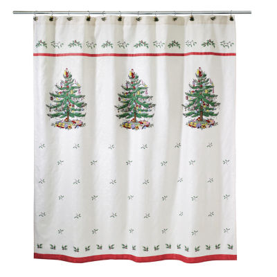 Avanti Spode Christmas Tree Shower Curtain Color Red Jcpenney