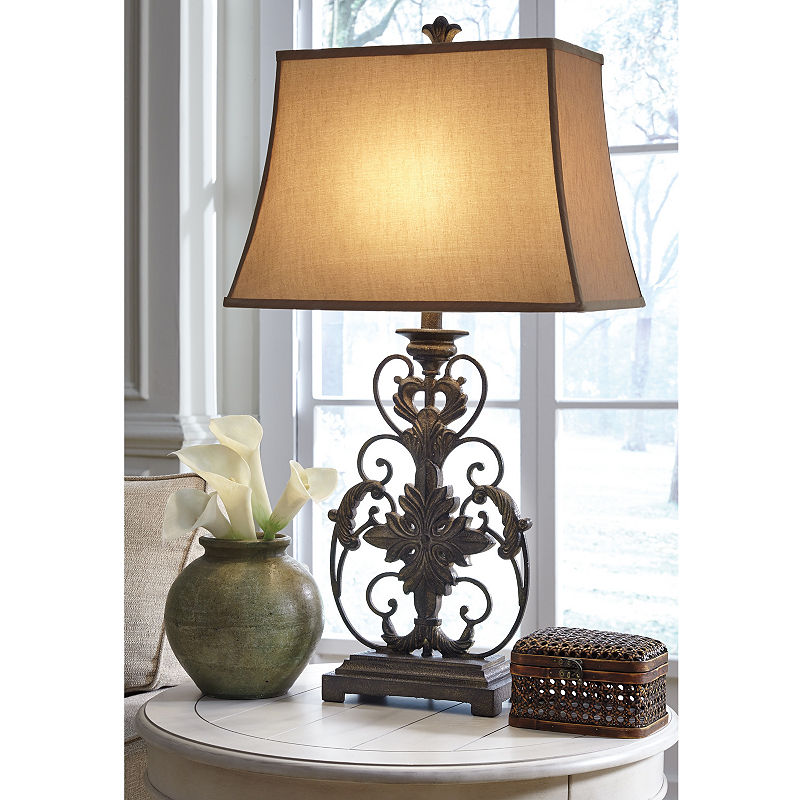Signature Design By Ashley Sallee Table Lamp, Yellow