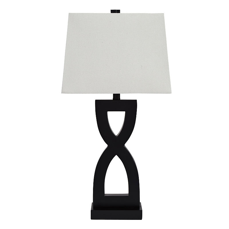 Signature Design By Ashley 2-Pc. Resin Table Lamp, Black