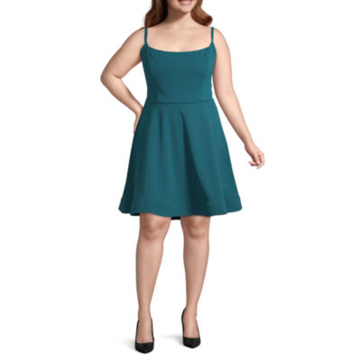 Trixxi-Juniors Plus Sleeveless Dress 