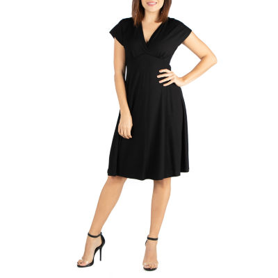 short sleeve knee length dress