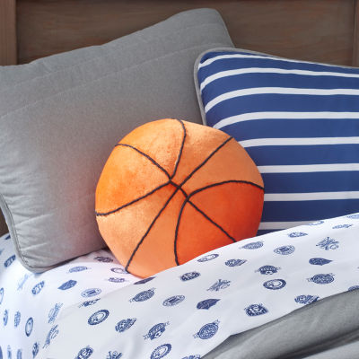 Frank And Lulu Plush Basketball Round Throw Pillow Color Orange