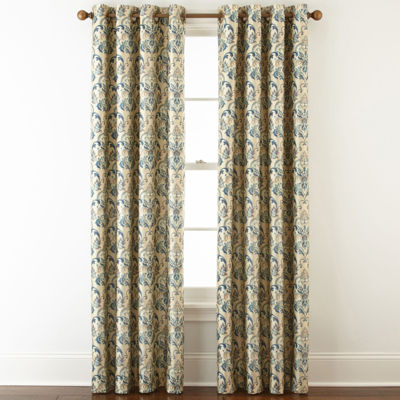 Royal Velvet Blaine Grommet Top Blackout Curtain Panel Jcpenney