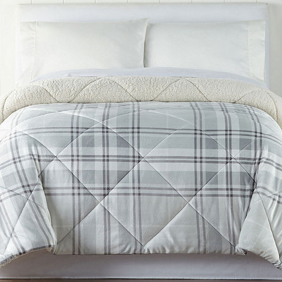 Jcpenney Home Faux Mink To Faux Sherpa Comforter Jcpenney