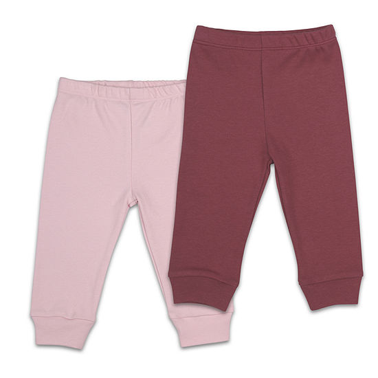 The Peanutshell Baby Girls 2-pc. Mid Rise Tapered Pull-On Pants