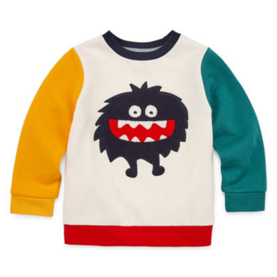 toddler boy crew neck sweatshirt