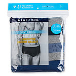 Stafford Dry + Cool Full-Cut Mens 6 Pack Briefs Big