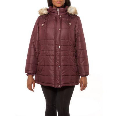 liz claiborne water resistant heavyweight puffer jacket