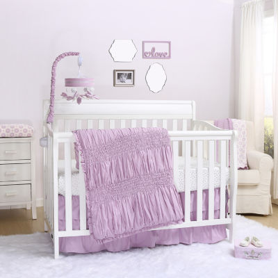 lilac crib sheet