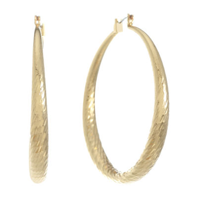 Jewelry Hoop Earrings, Color Gold Tone JCPenney