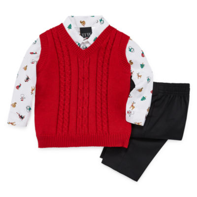 baby boy christmas sweater vest