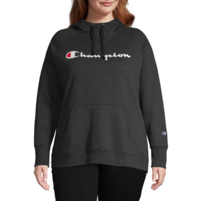 champion long sleeve fleece hoodie