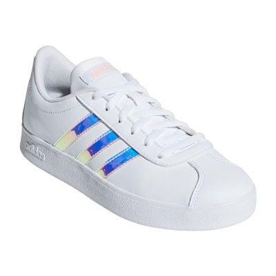 girls white adidas shoes