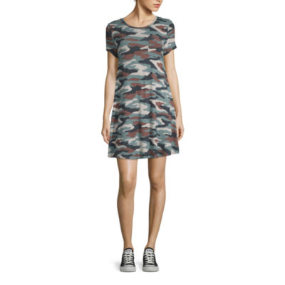 camouflage shirt dress