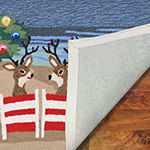 Liora Manne Frontporch Coastal Christmas Hand Tufted Rectangular Indoor Outdoor Rugs
