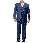 Stafford Travel Wool Blend Stretch Suit Separates-Portly Fit