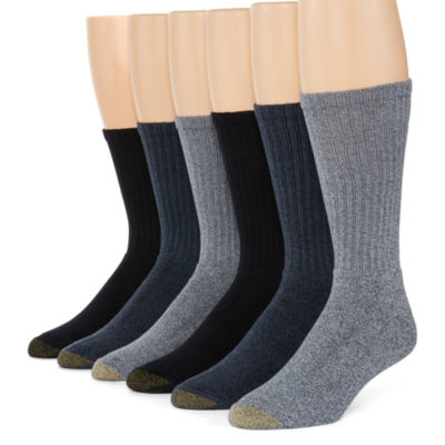 Gold Toe Mens Big and Tall 6 Pair Crew Socks - JCPenney