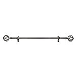 Metallo ¾in Adjustable Curtain Rod with Carrera Finial