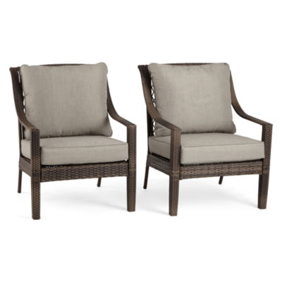 Outdoor Oasis Latigo Wicker 2 Pc Conversational Chair